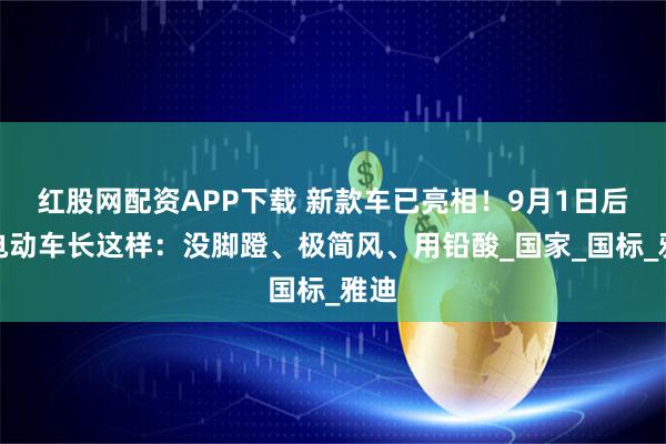 红股网配资APP下载 新款车已亮相！9月1日后，电动车长这样：没脚蹬、极简风、用铅酸_国家_国标_雅迪